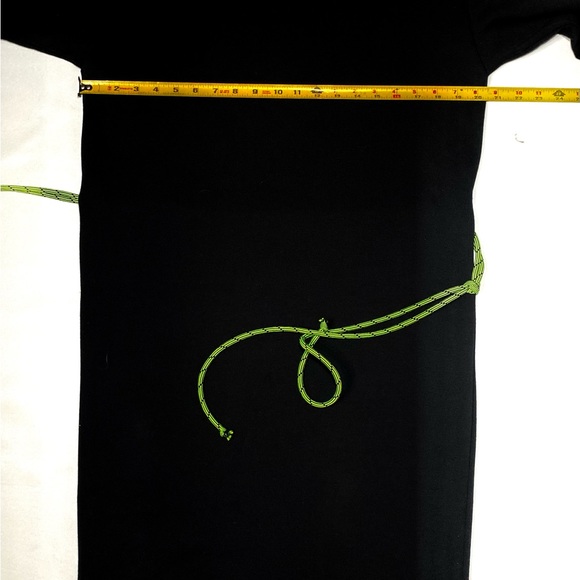 Zara Black MIDI DRESS with belt turtleneck fleece inside Trafaluc collection - Picture 13 of 14